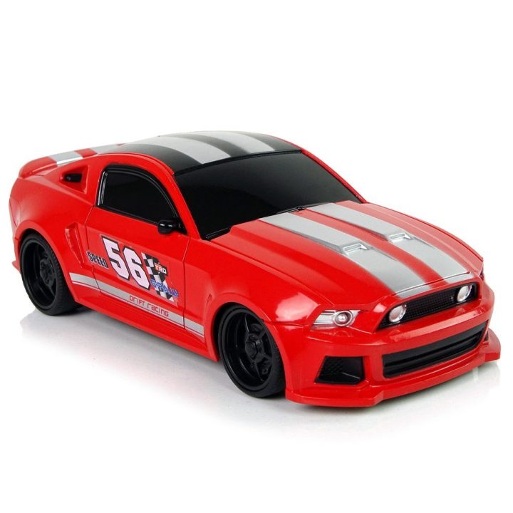 R/C sportinis automobilis 1:24 lenktyninis raudonas su tamsintais langais