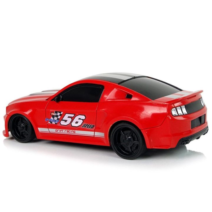 R/C sportinis automobilis 1:24 lenktyninis raudonas su tamsintais langais