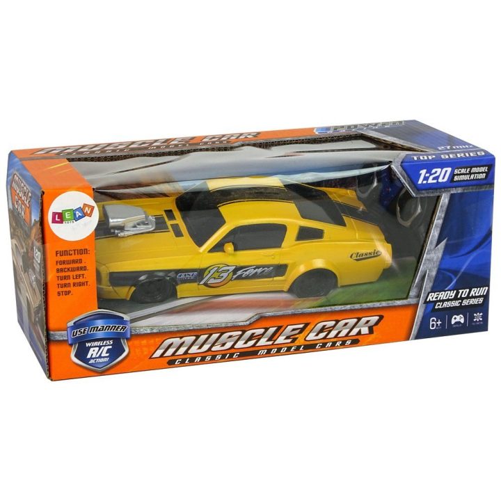 RC sportinis automobilis Classic 1:20 geltonas Pilot