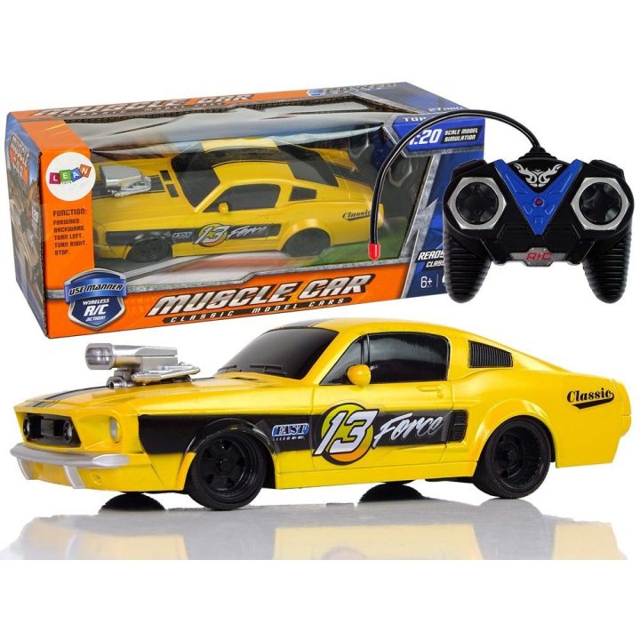 RC sportinis automobilis Classic 1:20 geltonas Pilot