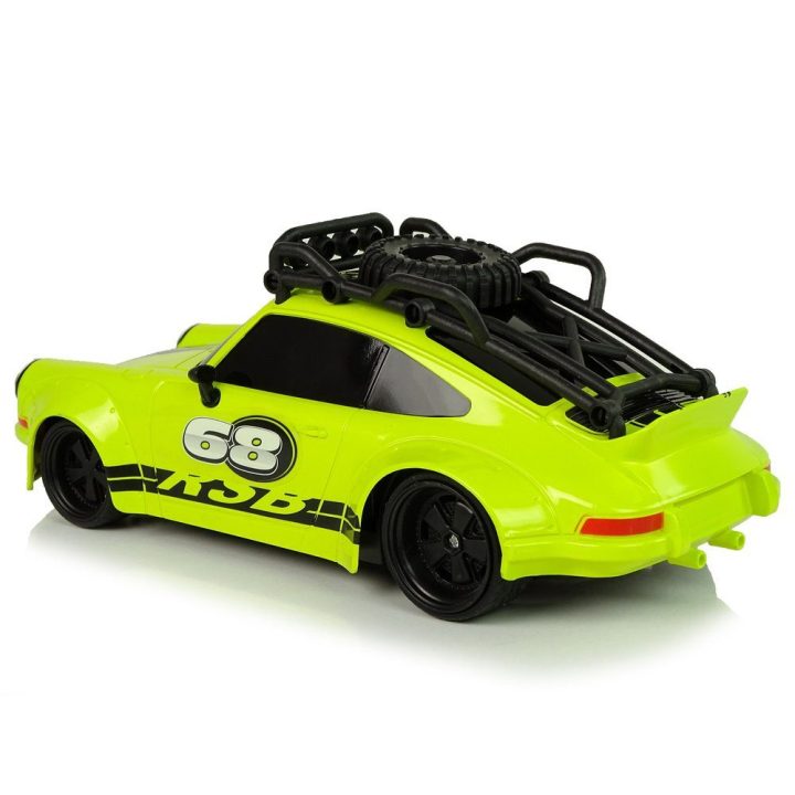 RC sportinis automobilis 1:18 su atsarginiu ratu žalias Pilot