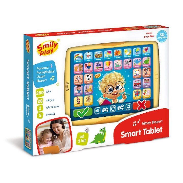 Interaktyvus mokomasis planšetinis žaislas vaikams nuo 3 metų Smily Play
