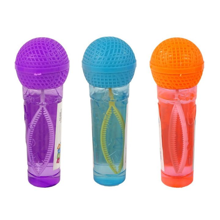 Muilo burbulai mikrofono formos, 40 ml, 3 spalvos