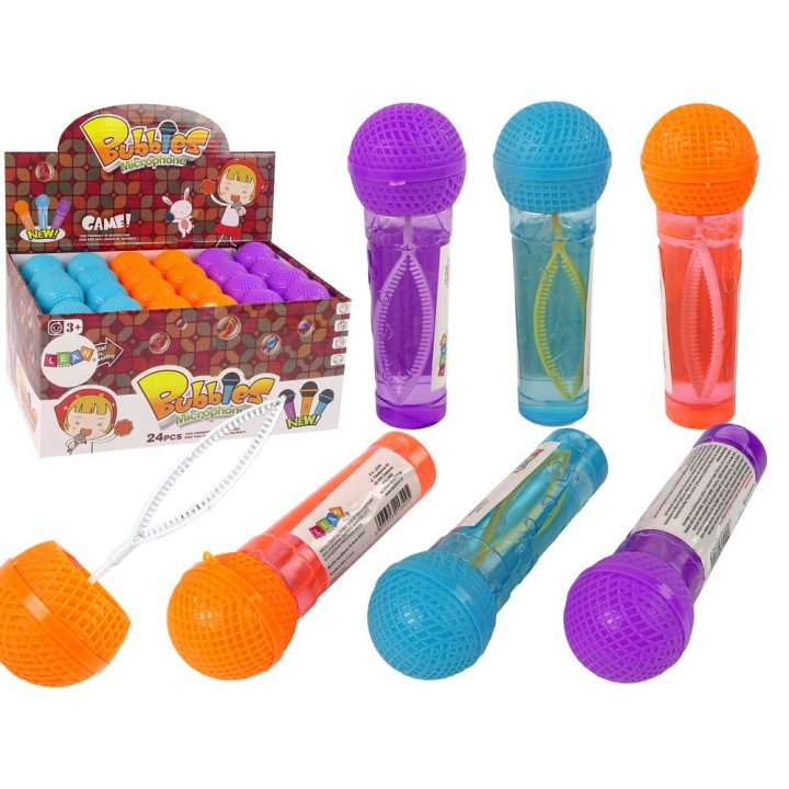 Muilo burbulai mikrofono formos, 40 ml, 3 spalvos