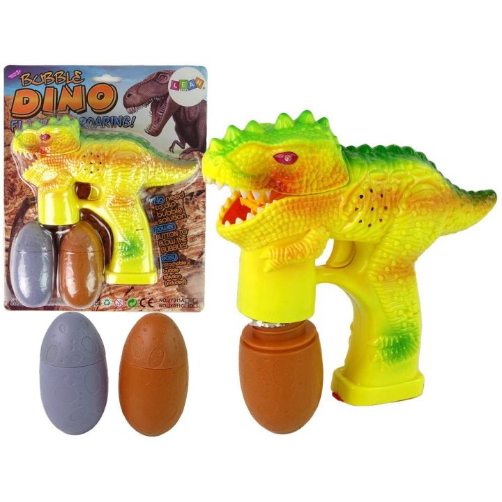 Muilo burbulai dinozauro kiaušinio formos geltoni