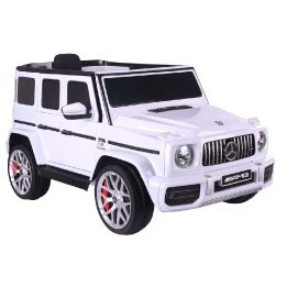 Elektrinis vaikiškas automobilis Mercedes G63 balta spalva