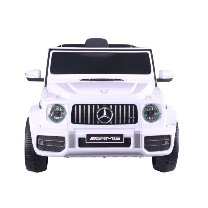 Elektrinis vaikiškas automobilis Mercedes G63 balta spalva