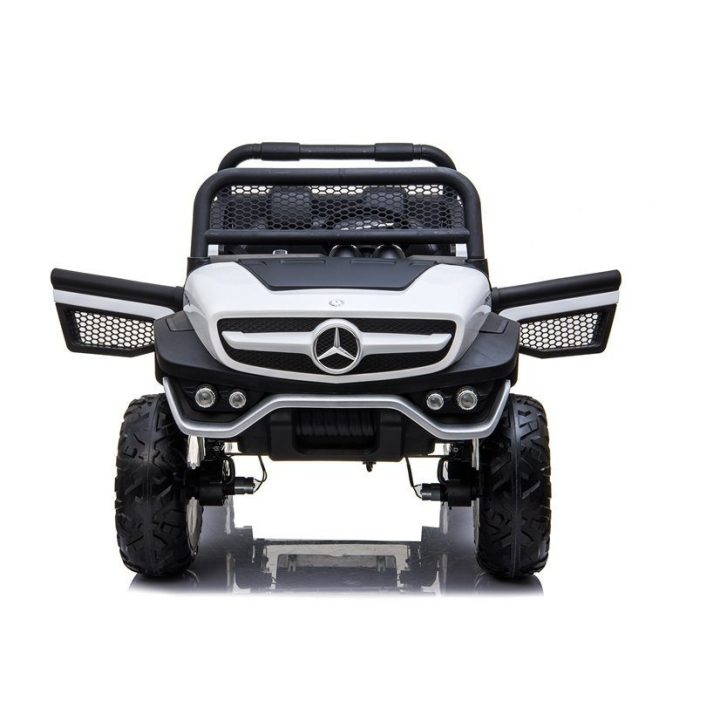 Elektrinis vaikiškas automobilis Mercedes Unimog baltas