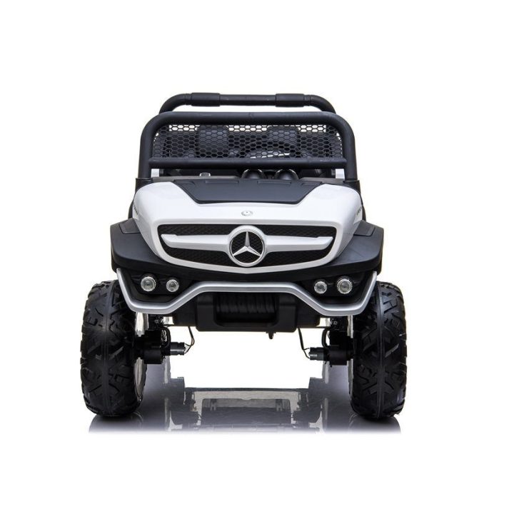 Elektrinis vaikiškas automobilis Mercedes Unimog baltas