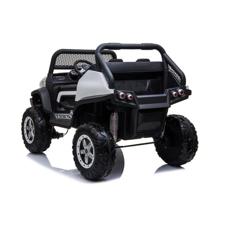 Elektrinis vaikiškas automobilis Mercedes Unimog baltas