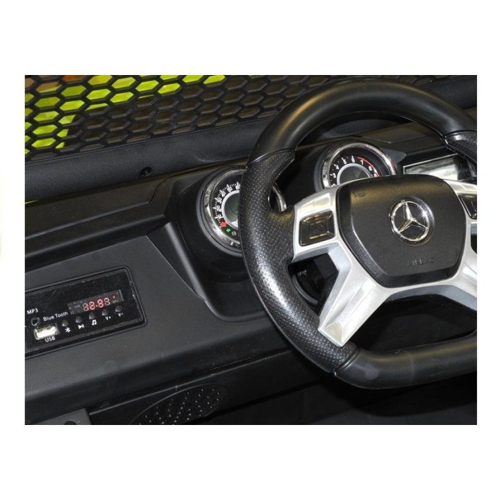 Elektrinis vaikiškas automobilis Mercedes Unimog baltas