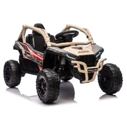 Vaikiškas elektromobilis Kawasaki JS330 24V 5Ah juodas smėlio spalvos