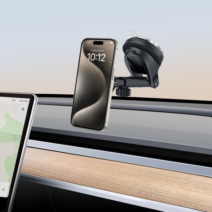 Magnetinis automobilinis telefono laikiklis N59 juodas