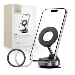 Magnetinis telefono laikiklis automobiliui su MagSafe N60 juodas