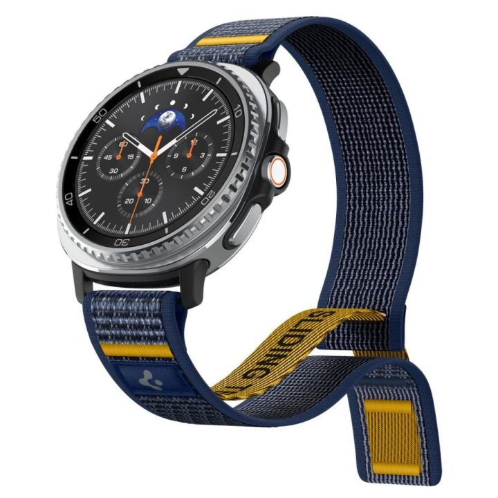 Dirželis Samsung Galaxy Watch 40/44/46 mm tamsiai mėlynas Spigen