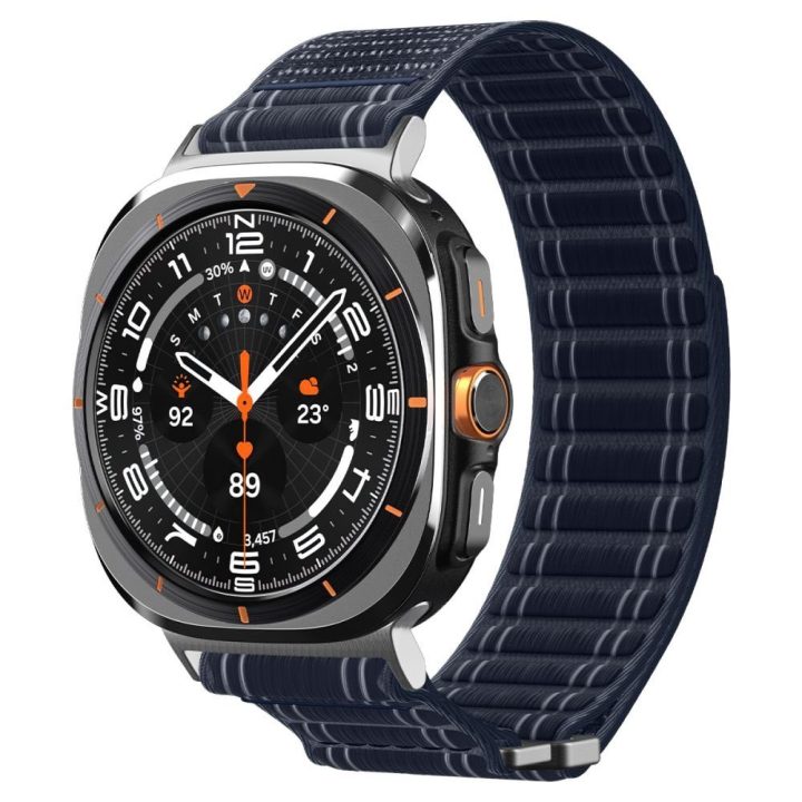 Dirželis Samsung Galaxy Watch Ultra 47 mm laikrodžiui tamsiai mėlynas Spigen