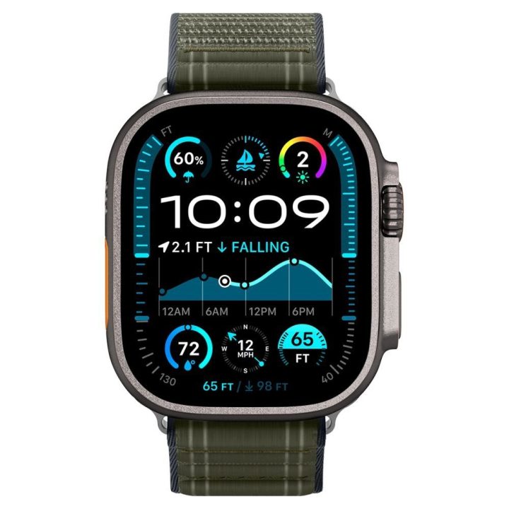 Dirželis Apple Watch 44 / 45 / 46 / 49 mm žalias Spigen