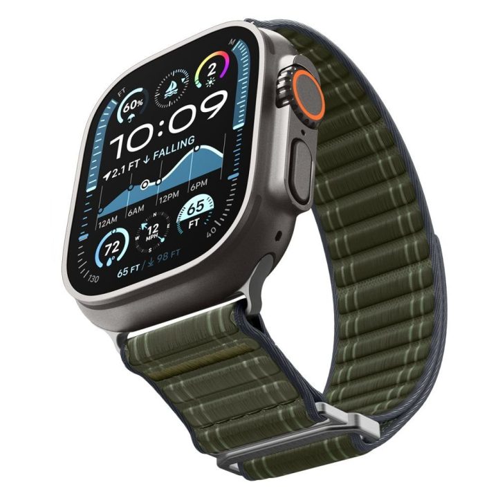 Dirželis Apple Watch 44 / 45 / 46 / 49 mm žalias Spigen