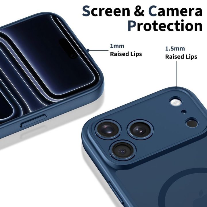 Dėklas telefonui iPhone 17 Pro su MagSafe funkcija mėlynas
