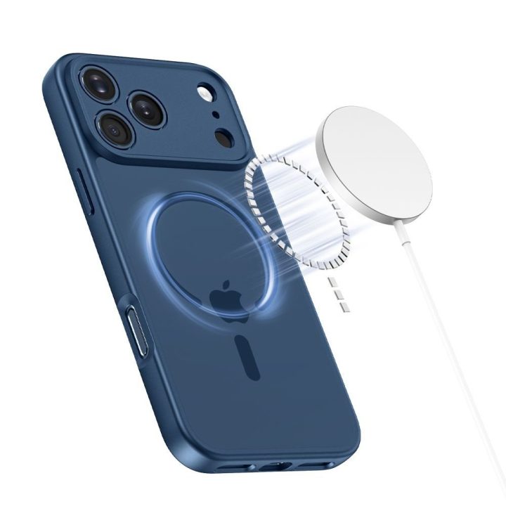 Dėklas telefonui iPhone 17 Pro su MagSafe funkcija mėlynas