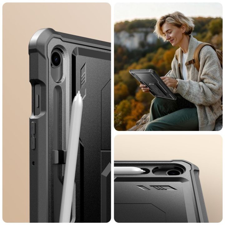 Dėklas planšetei Samsung Galaxy Tab S9 Kevlar Pro juodas