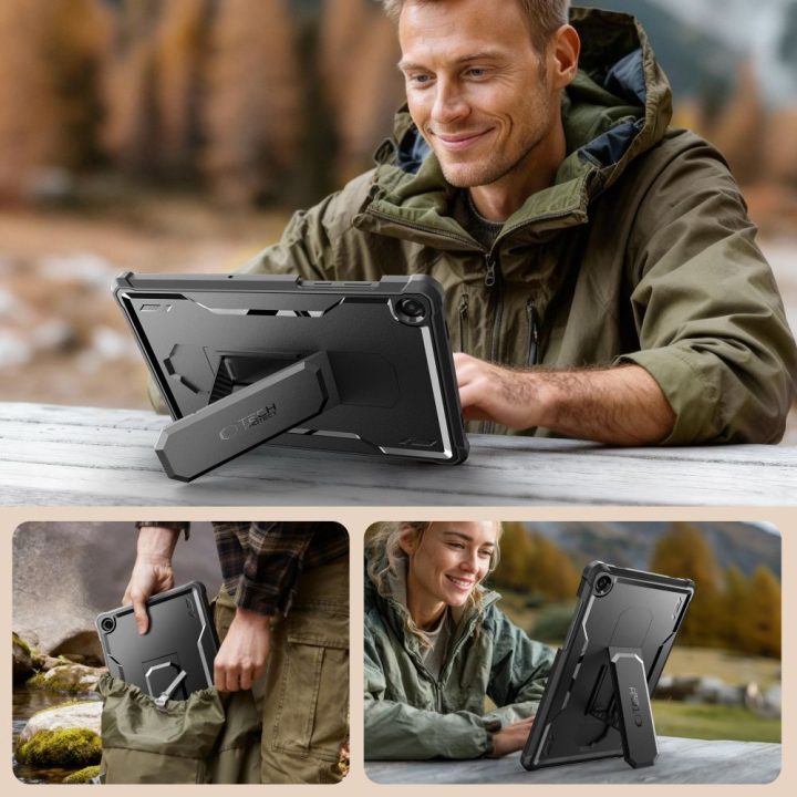 Dėklas planšetei Samsung Galaxy Tab A9+ / A11+ juodas