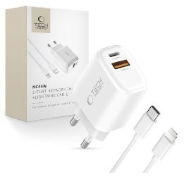 Telefono įkroviklis 45 W su USB-A ir USB-C