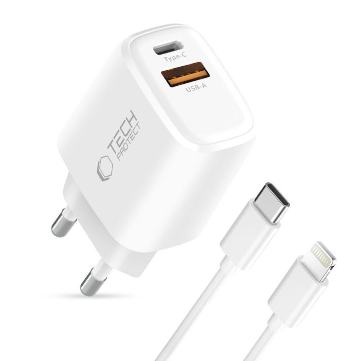 Telefono įkroviklis 45 W su USB-A ir USB-C