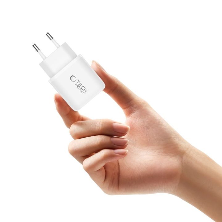 Telefono įkroviklis 45 W su USB-A ir USB-C
