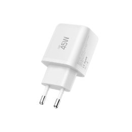 Telefono įkroviklis 45 W USB-C / USB-A baltas