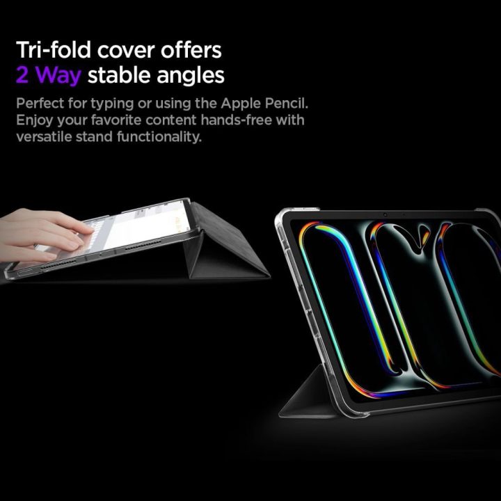 Dėklas iPad Pro 11” (2024/2025) Spigen Liquid Air Folio juodas