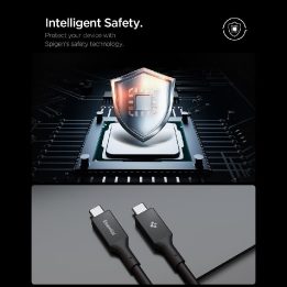 USB-C įkrovimo laidas 240 W 120 cm juodas Spigen