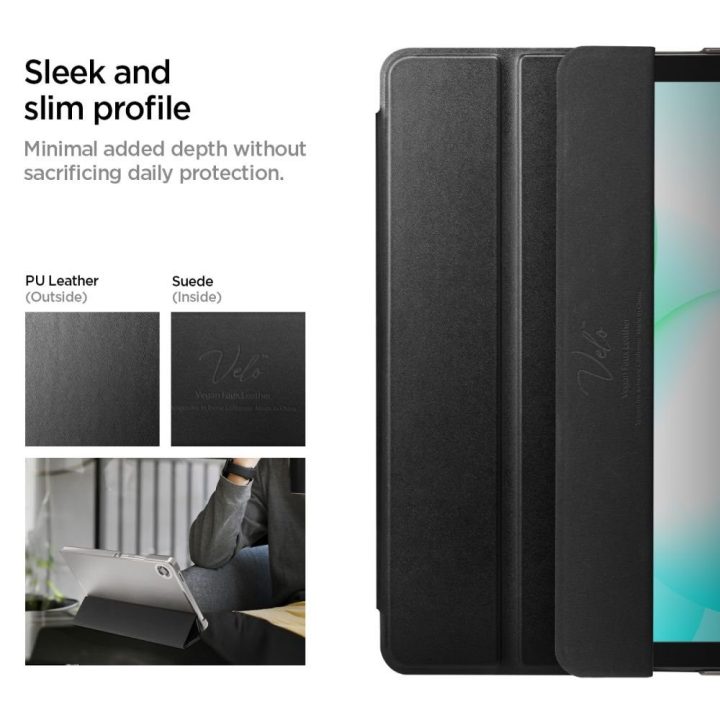 Dėklas planšetei Samsung Galaxy Tab A9 / A11 juodas Spigen