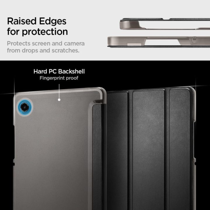 Dėklas planšetei Samsung Galaxy Tab A9 / A11 juodas Spigen