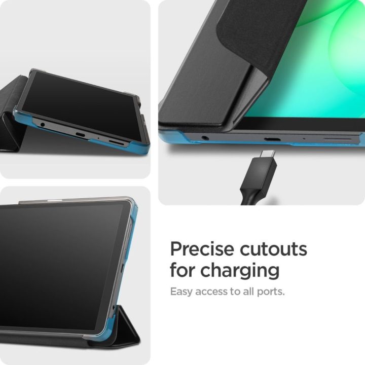 Dėklas planšetei Samsung Galaxy Tab A9 / A11 juodas Spigen