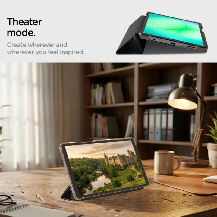 Dėklas planšetei Samsung Galaxy Tab A9 / A11 juodas Spigen