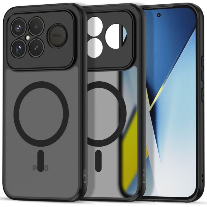 Dėklas telefonui Xiaomi Poco F8 Ultra su MagSafe funkcija juodas