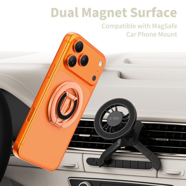 Magnetinis telefono laikiklis žiedas rožinio aukso