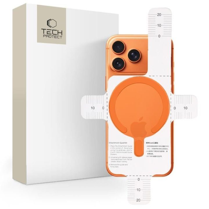 Magnetinis telefono laikiklio žiedas MagSafe oranžinis