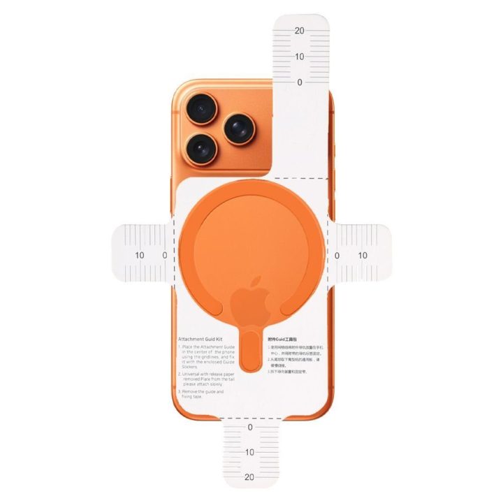 Magnetinis telefono laikiklio žiedas MagSafe oranžinis