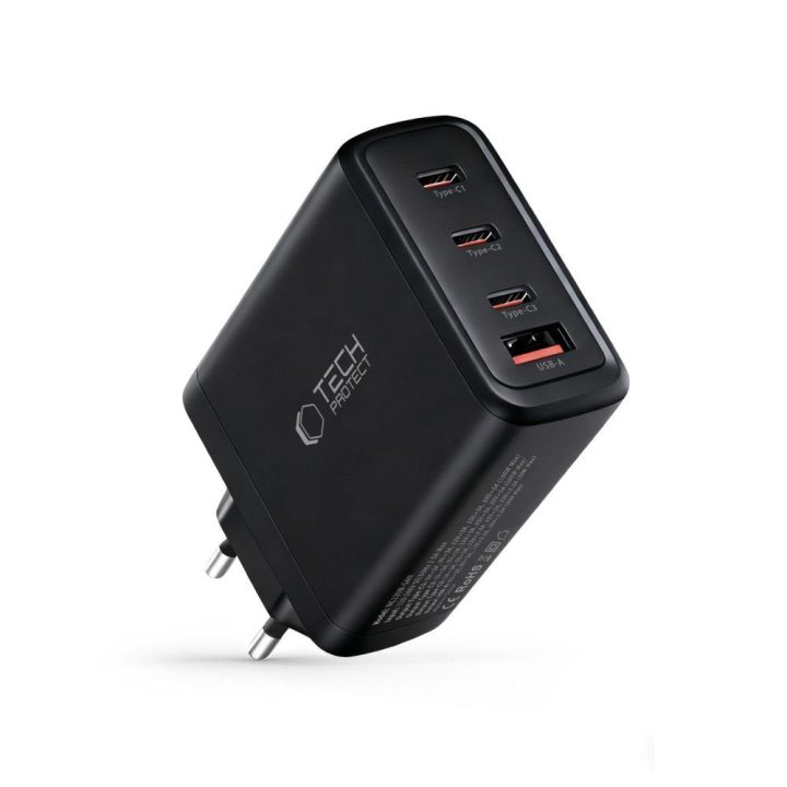 Telefono įkroviklis 120W su 4 USB-C/USB-A jungtimis