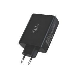 Telefono įkroviklis 140 W su 4 USB jungtimis juodas