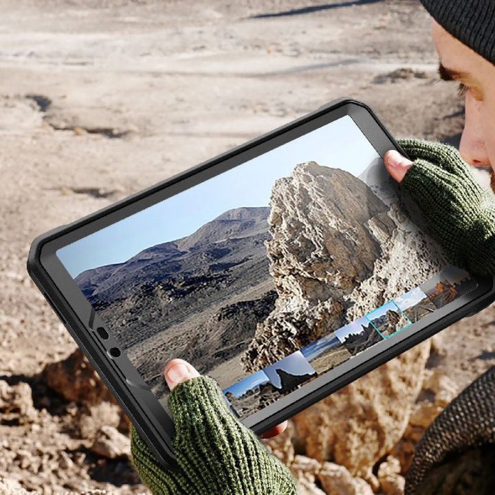Dėklas planšetei Samsung Galaxy Tab A11 atsparus smūgiams juodas Supcase