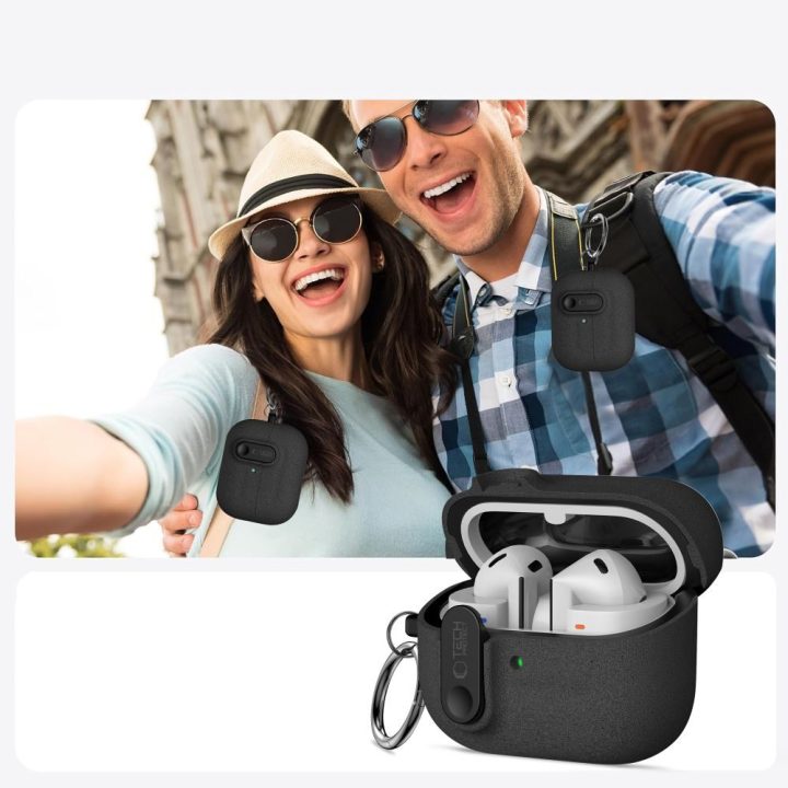 Dėklas ausinėms Samsung Galaxy Buds 3 / 3 FE / 3 Pro juodas