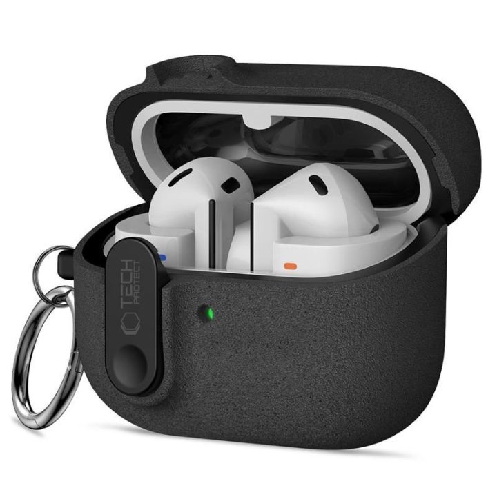 Dėklas ausinėms Samsung Galaxy Buds 3 / 3 FE / 3 Pro juodas