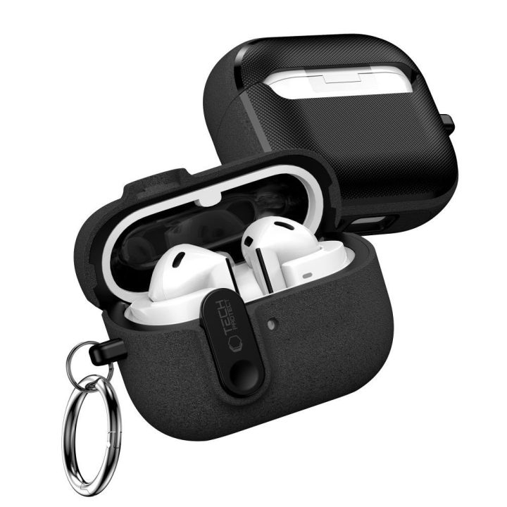 Dėklas ausinėms Samsung Galaxy Buds 3 / 3 FE / 3 Pro juodas