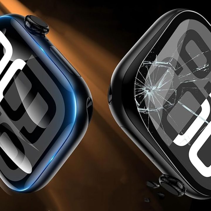 Grūdinto stiklo apsauga Apple Watch 44 mm (3 vnt.)