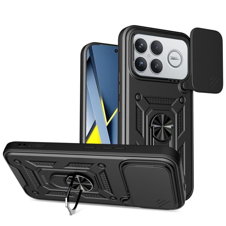 Dėklas telefonui Xiaomi Poco F8 Ultra su kameros apsauga juodas