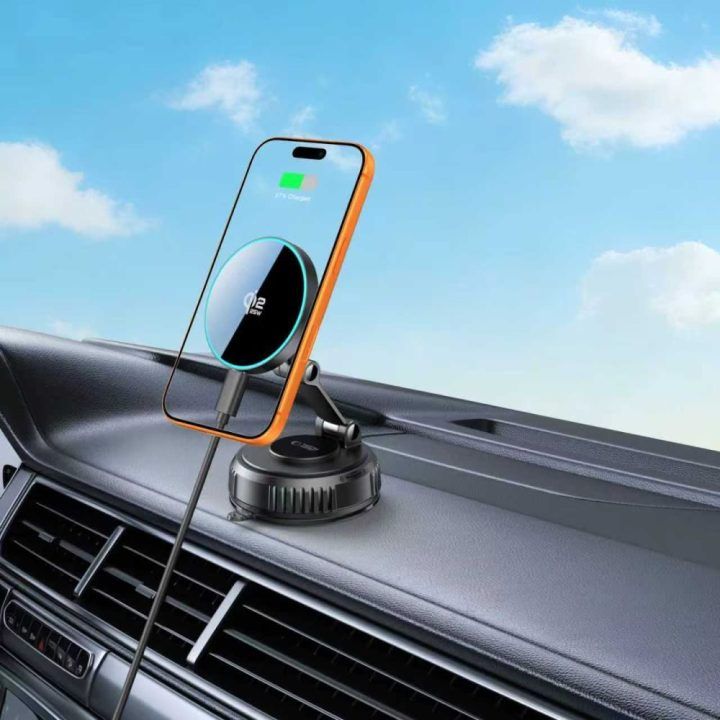 Automobilinis telefono įkroviklis su MagSafe 25W V8