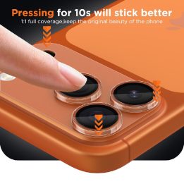 Grūdintas kameros stiklas iPhone 17 Pro Max Camfull Fit+